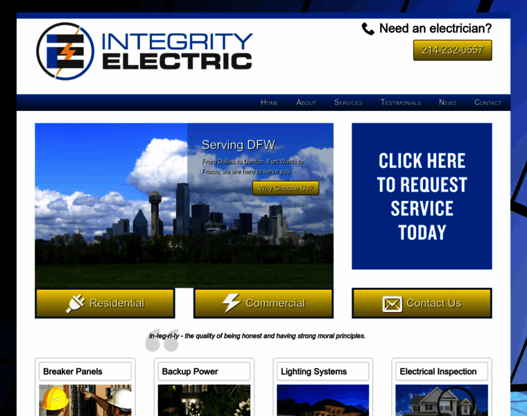Integrityelectricdfw.com thumbnail