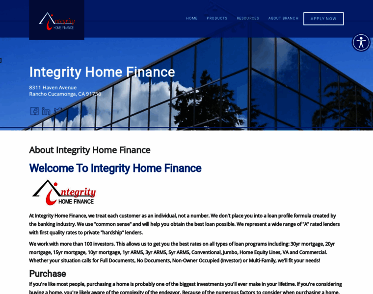 Integrityhomefinance.com thumbnail