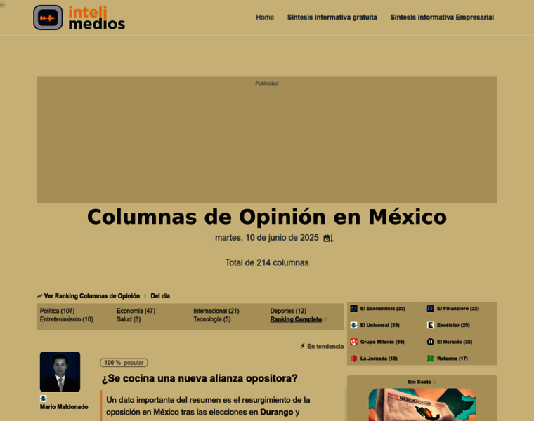 Intelimedios.com thumbnail Intelimedios.com thumbnail