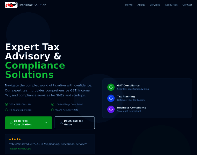 Intellitaxsolution.com thumbnail