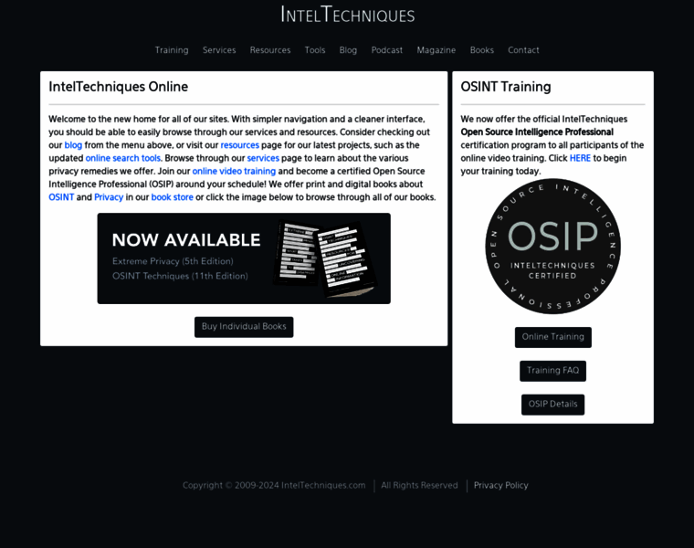 Inteltechniques.com thumbnail