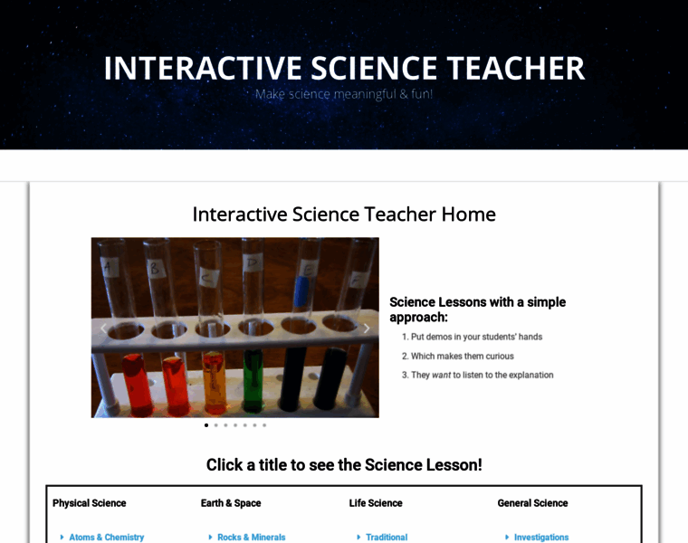 Interactivescienceteacher.com thumbnail
