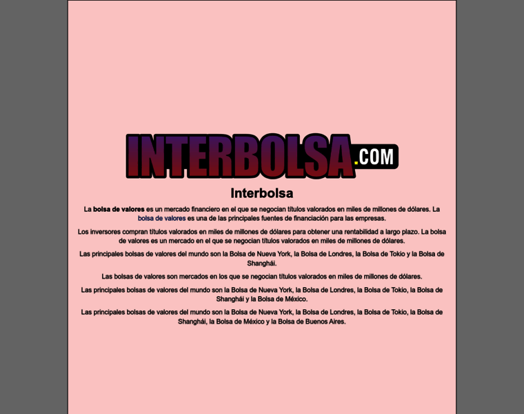 Interbolsa.com thumbnail