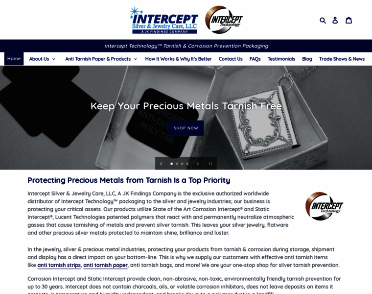 Interceptjewelrycare.com thumbnail