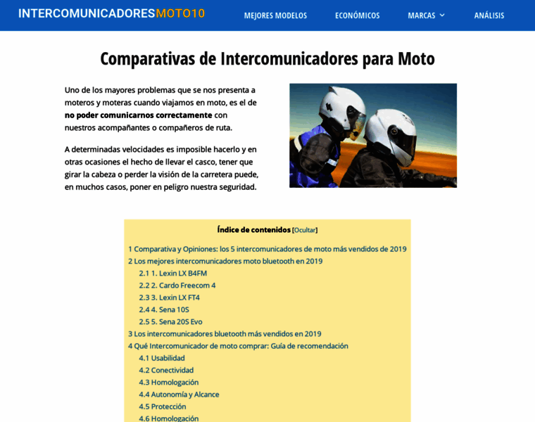 Intercomunicadoresmoto10.com thumbnail