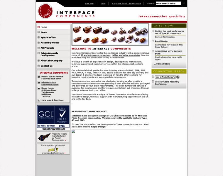 Interfacecomponents.com thumbnail