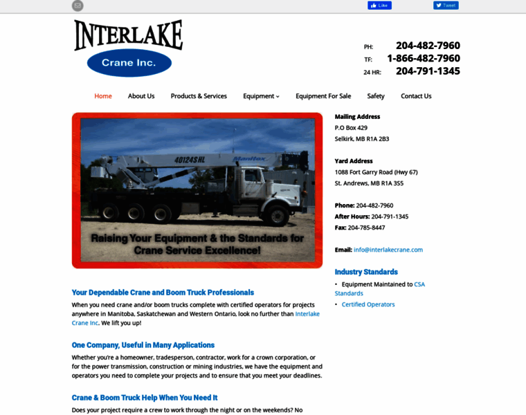 Interlakecrane.com thumbnail