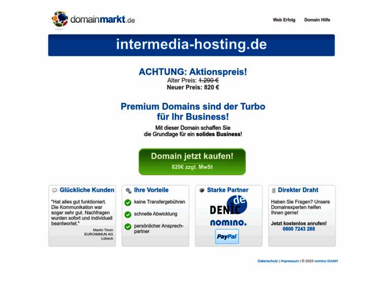 Intermedia-hosting.de thumbnail