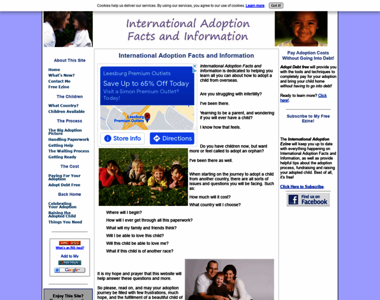 International-adoption-facts-and-information.com thumbnail