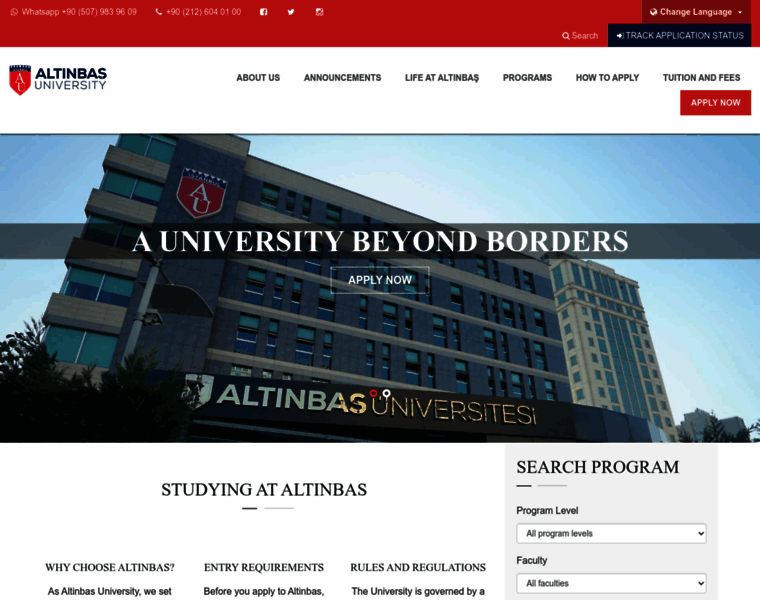 International.altinbas.edu.tr thumbnail