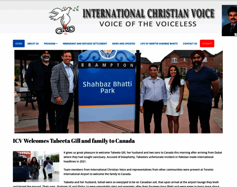 Internationalchristianvoice.com thumbnail
