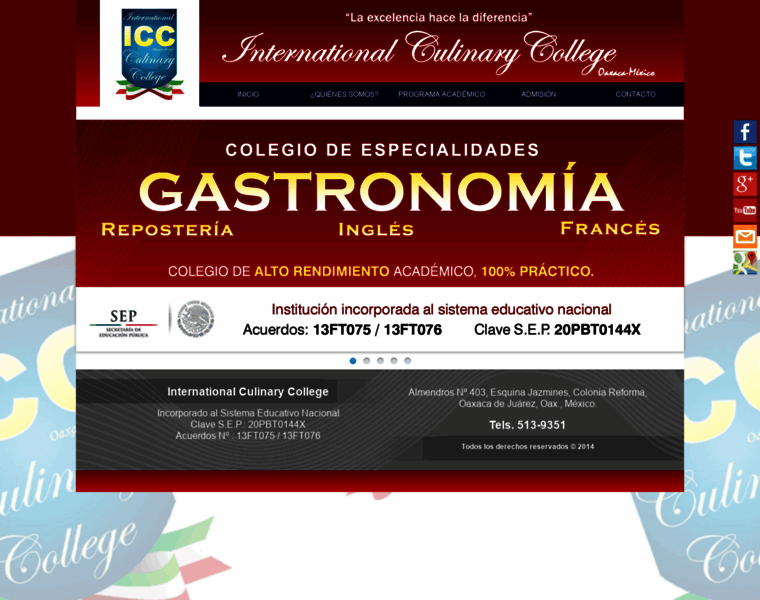 Internationalculinarycollege.edu.mx thumbnail