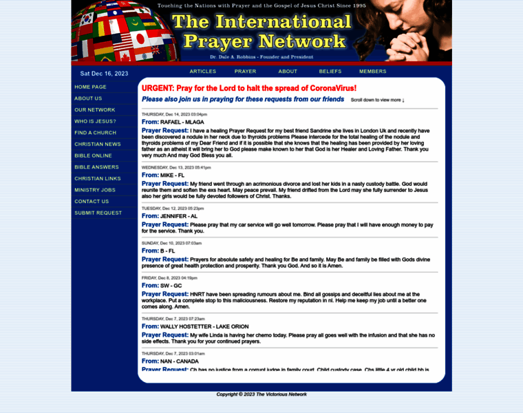 Internationalprayernetwork.com thumbnail Internationalprayernetwork.com thumbnail