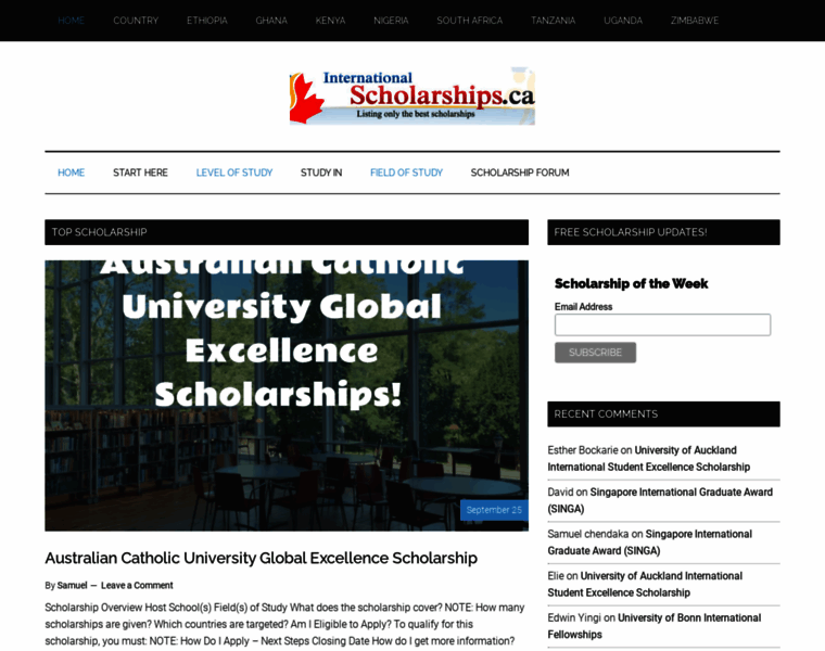 Internationalscholarships.ca thumbnail