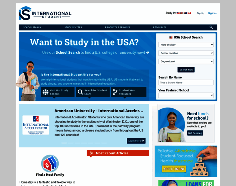 Internationalstudent.com thumbnail