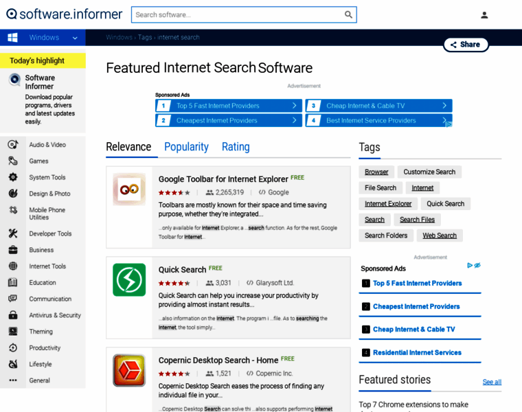Internet-search.software.informer.com thumbnail