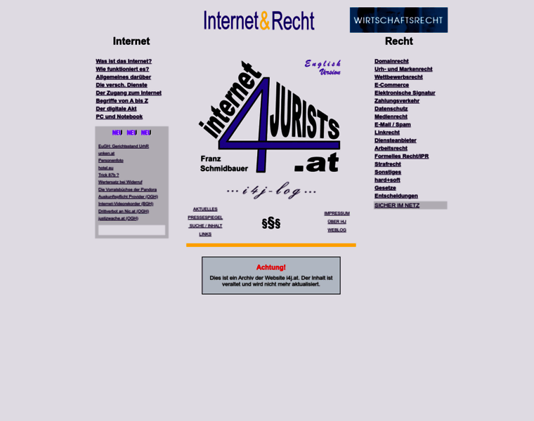 Internet4jurists.at thumbnail