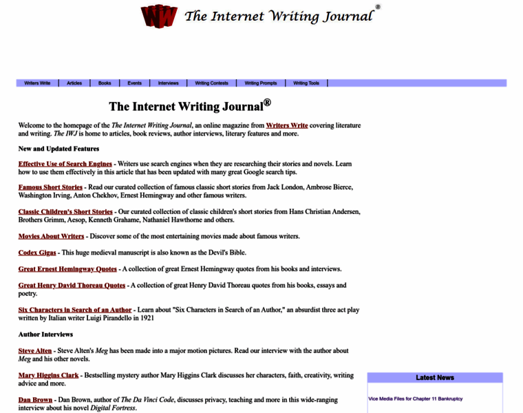 Internetwritingjournal.com thumbnail