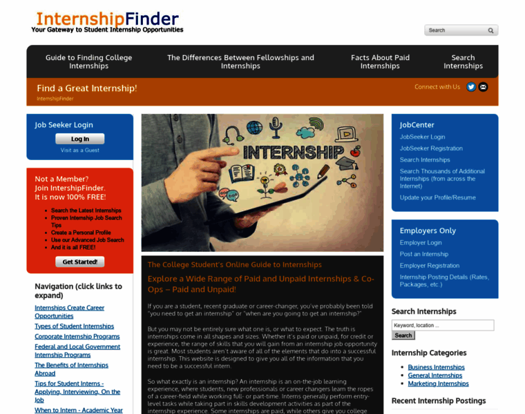 Internshipfinder.com thumbnail