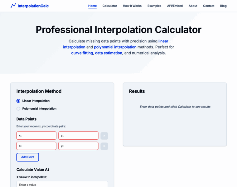 Interpolationcalc.com thumbnail Interpolationcalc.com thumbnail