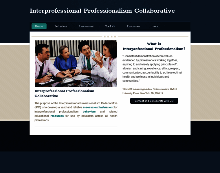Interprofessionalprofessionalism.org thumbnail