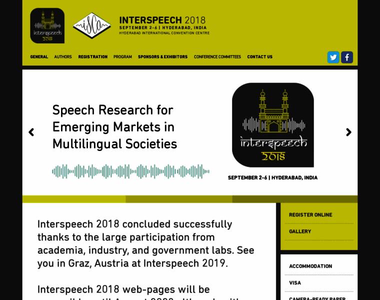 Interspeech2018.org thumbnail