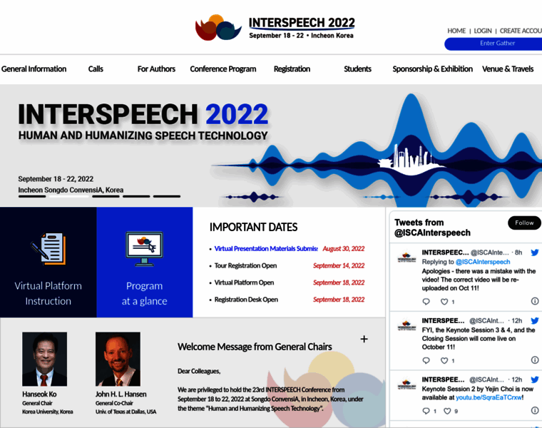 Interspeech2022.org thumbnail