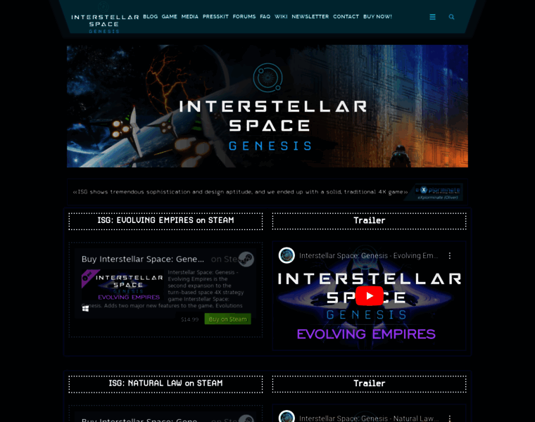 Interstellarspacegame.com thumbnail
