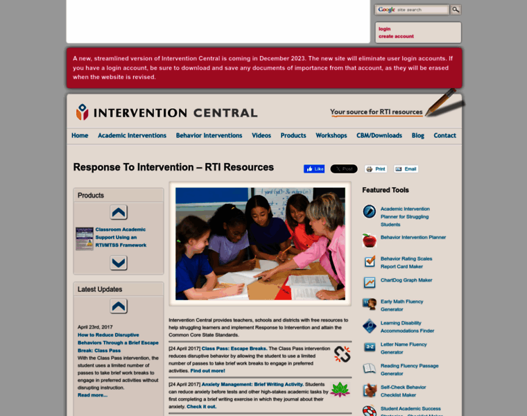 Interventioncentral.org thumbnail Interventioncentral.org thumbnail