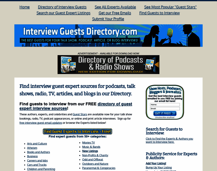 Interviewguestsdirectory.com thumbnail