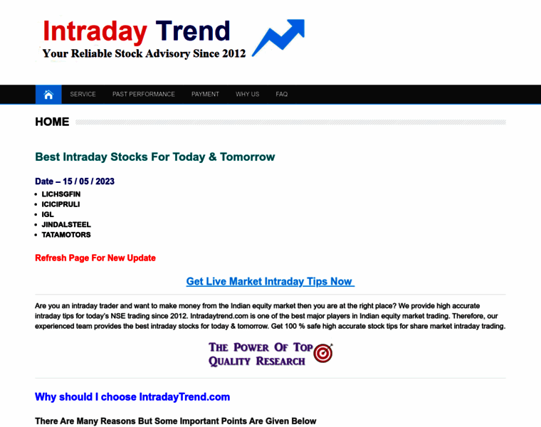 Intradaytrend.com thumbnail