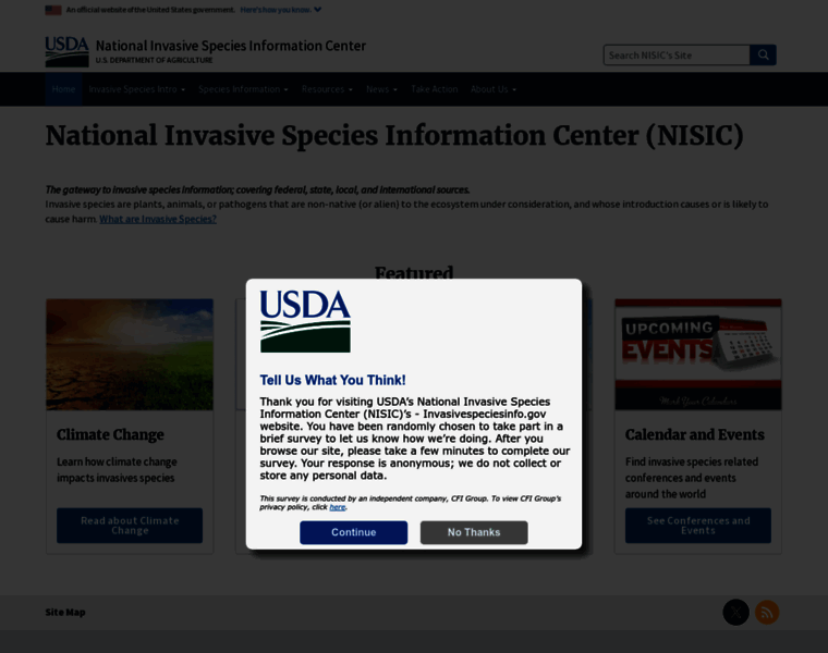 Invasivespeciesinfo.gov thumbnail