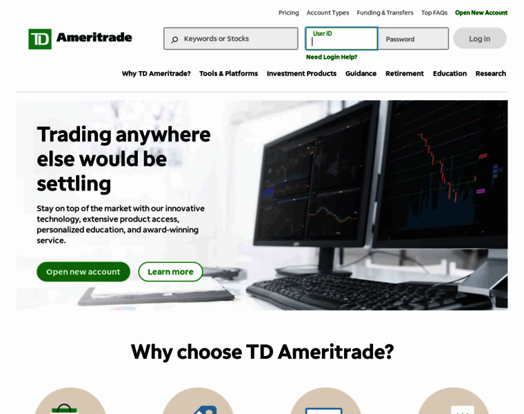 Invest.tdameritrade.com thumbnail