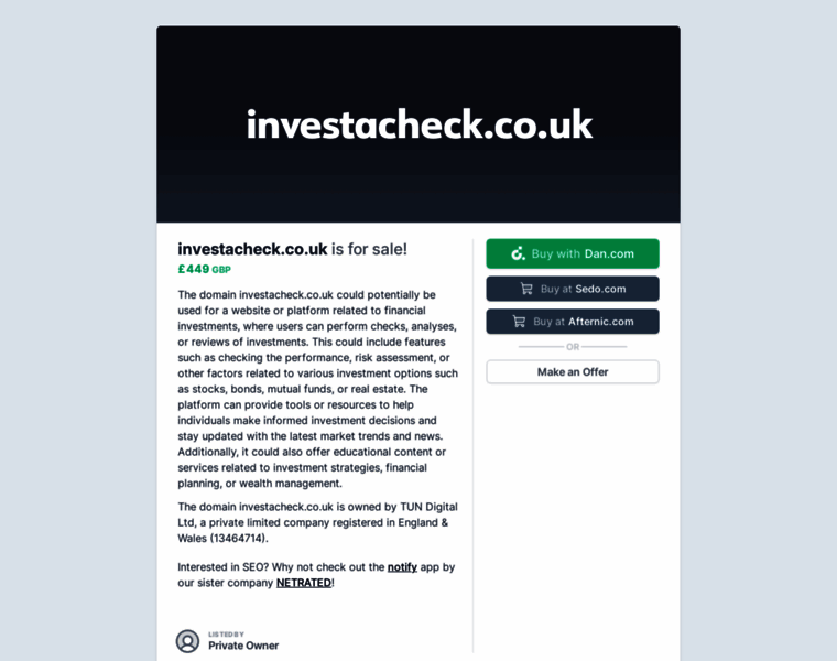 Investacheck.co.uk thumbnail