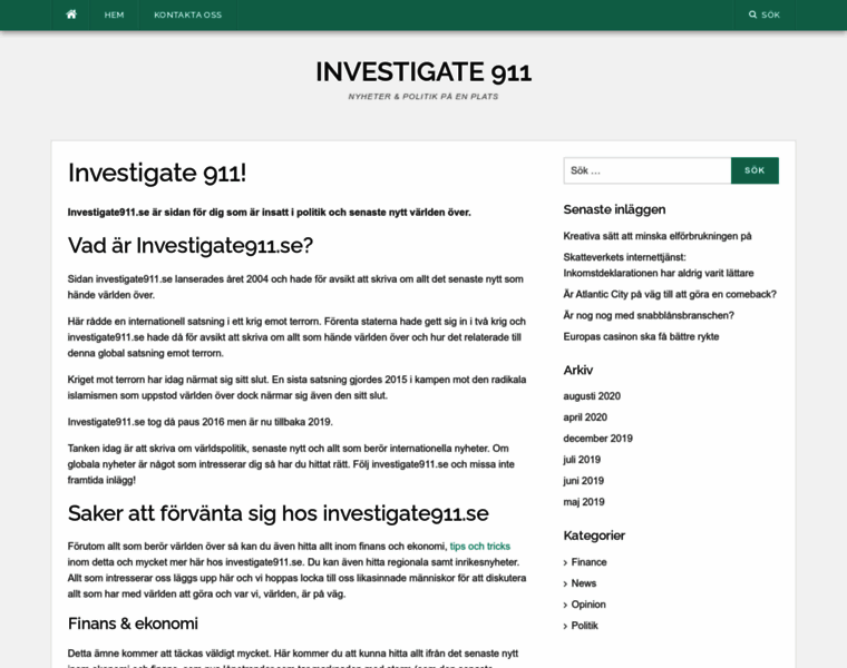 Investigate911.se thumbnail