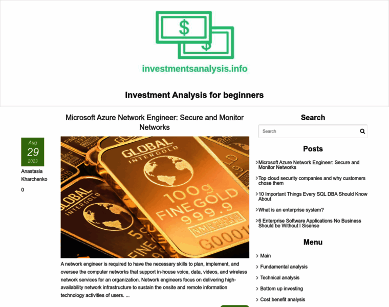 Investmentsanalysis.info thumbnail