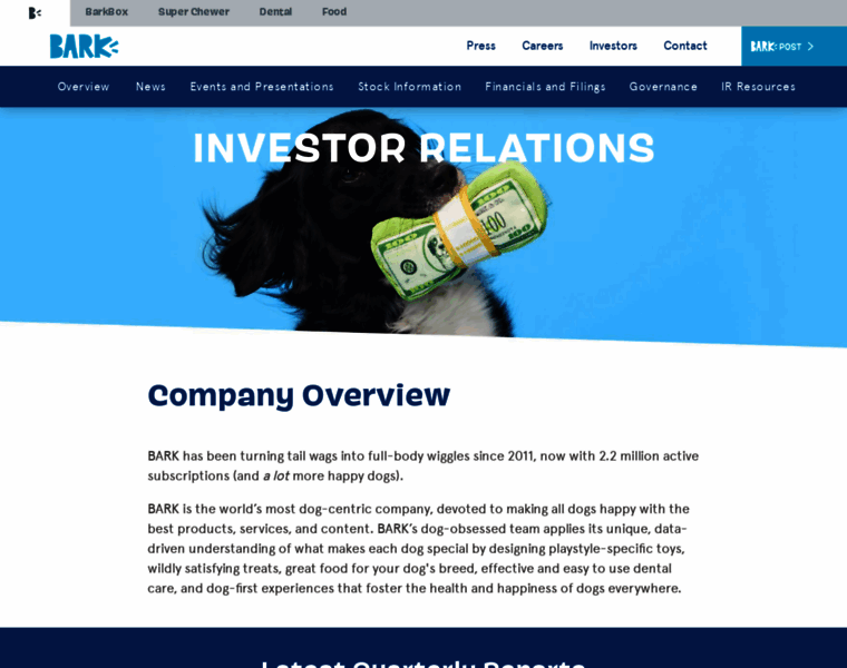 Investors.bark.co thumbnail