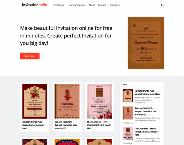 Invitationindia.in thumbnail