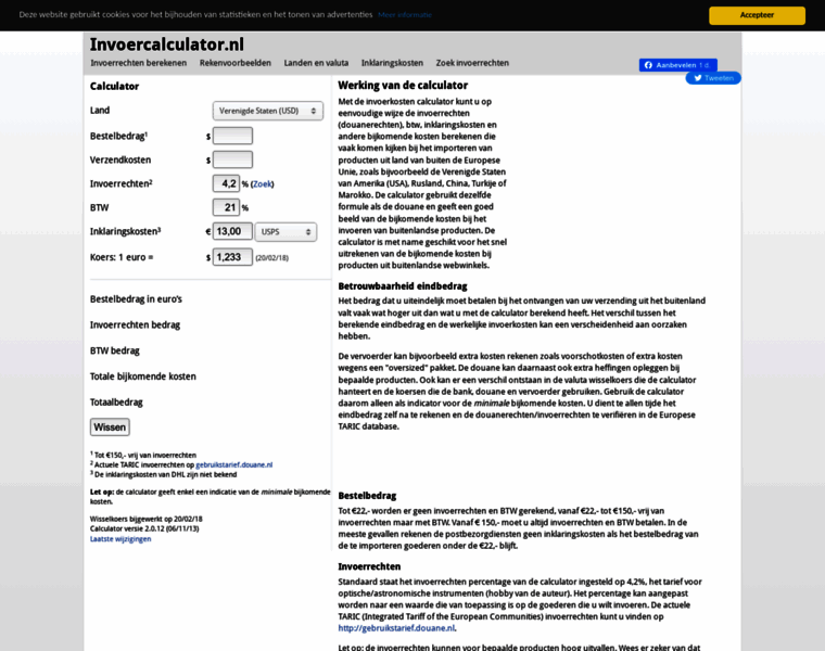 Invoercalculator.nl thumbnail