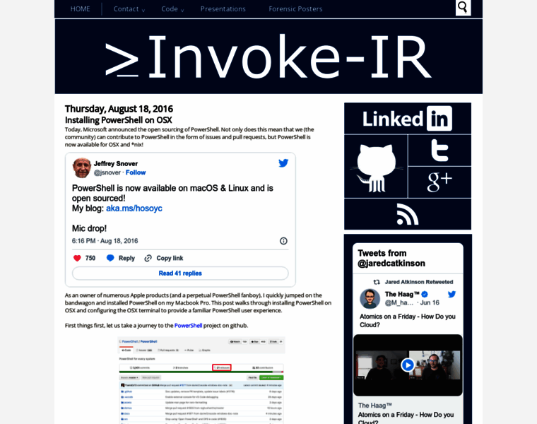 Invoke-ir.com thumbnail