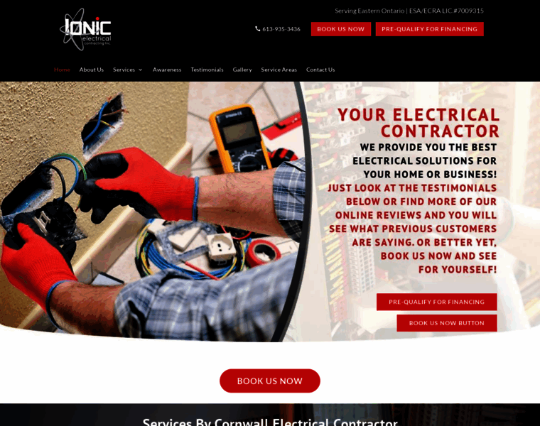 Ionicelectricalcontracting.com thumbnail