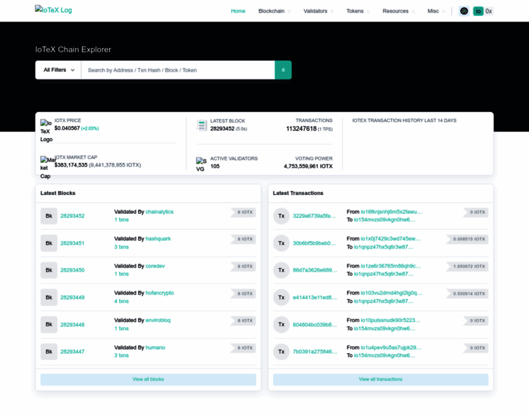 Iotexscout.io thumbnail