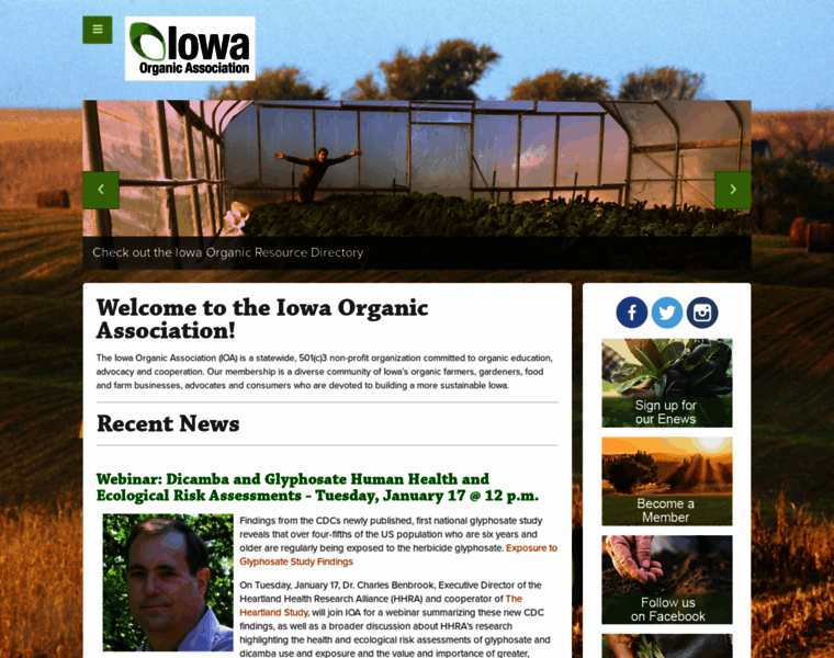 Iowaorganic.org thumbnail
