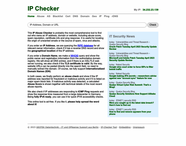 Ip-checker.info thumbnail
