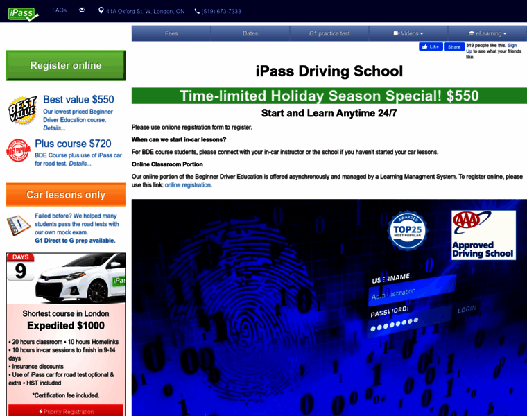 Ipassdriving.ca thumbnail