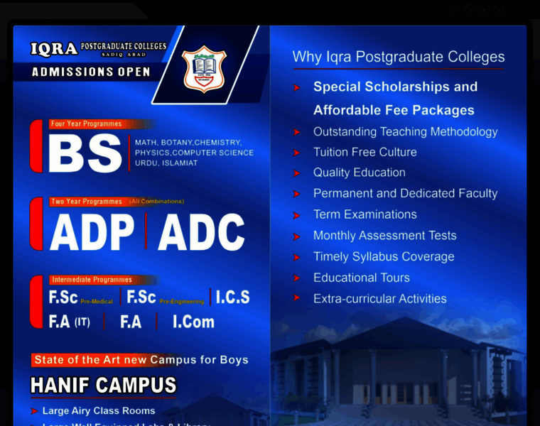 Iqragcs.edu.pk thumbnail
