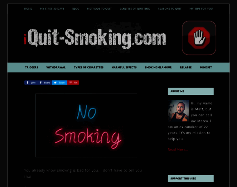 Iquit-smoking.com thumbnail