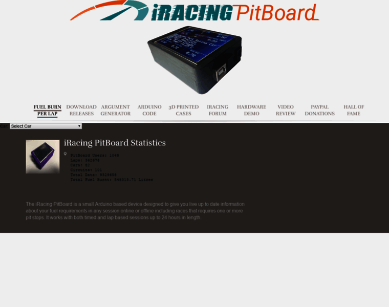 Iracingpitboard.com thumbnail