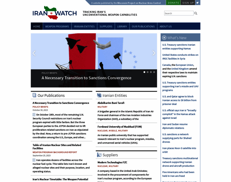 Iranwatch.org thumbnail