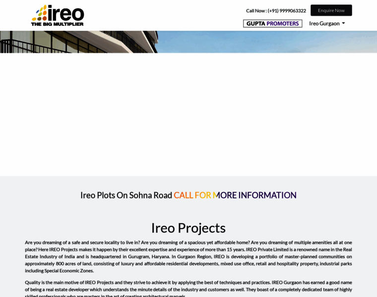 Ireoprojects.co.in thumbnail